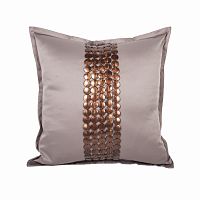 декоративная подушка handwork exclusive квадратная бежевая в Королёве