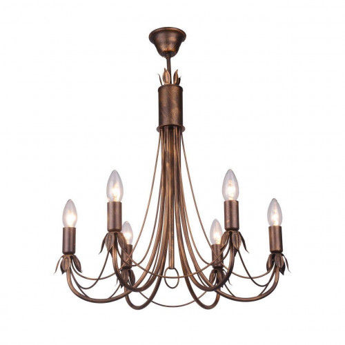подвесная люстра toplight lucinda tl7350d-06br в Королёве