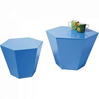 столик кофейный hexagon синий в Королёве
