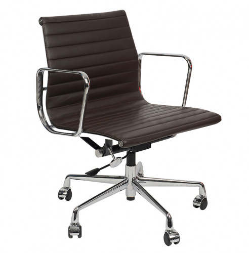 кресло eames style кофейная кожа в Королёве
