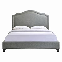 кровать двуспальная 160х200 серая cassis upholstered в Королёве