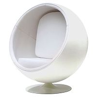 кресло eero ball chair белое в Королёве