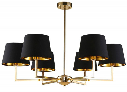 подвесная люстра crystal lux conte sp6 черная в Королёве
