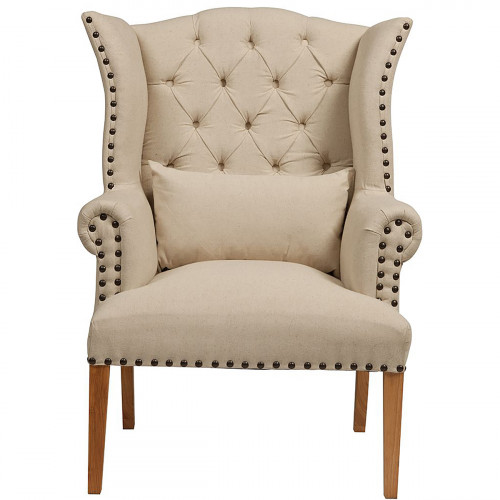 кресло quinn tufted armchair бежевое в Королёве