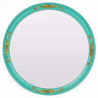 зеркало круглое бирюзовое с золотым декором for the princess в Королёве