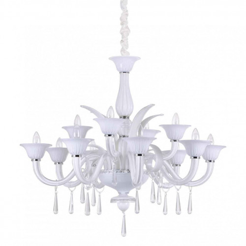 подвесная люстра ideal lux renoir sp12 bianco в Королёве