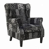 кресло black patcwork серое в Королёве