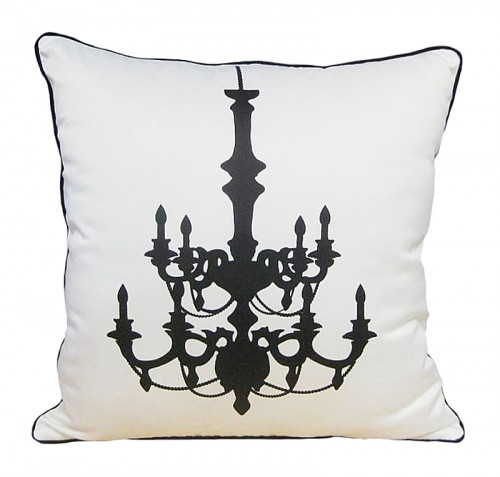 подушка с рисунком канделябра chandelier white в Королёве