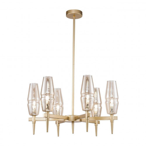 подвесная люстра maytoni lita h002pl-06g янтарная в Королёве