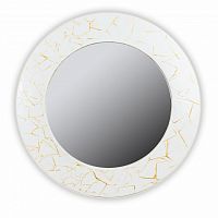 зеркало белое круглое диаметр 75 см с золотым декором fashion white gold в Королёве