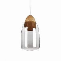подвесной светильник wooden ball яйцеобразный цоколь дымчатый прозрачный в Королёве