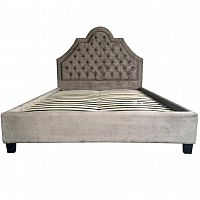 кровать двуспальная 160х200 бежевая из велюра zaka в Королёве