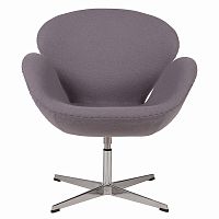 кресло swan chair серое в Королёве