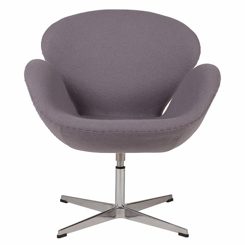 кресло swan chair серое в Королёве