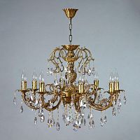 подвесная люстра ambiente alicante 8888/8 ab tear drop бронза в Королёве