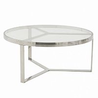 стол silver glass серебристый, прозрачный в Королёве