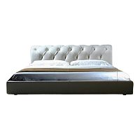 кровать двуспальная 180х200 белая из экокожи adelle в Королёве