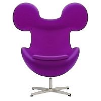 кресло egg mickey фиолетовое в Королёве