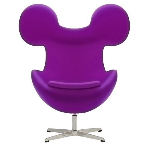 кресло egg mickey фиолетовое в Королёве