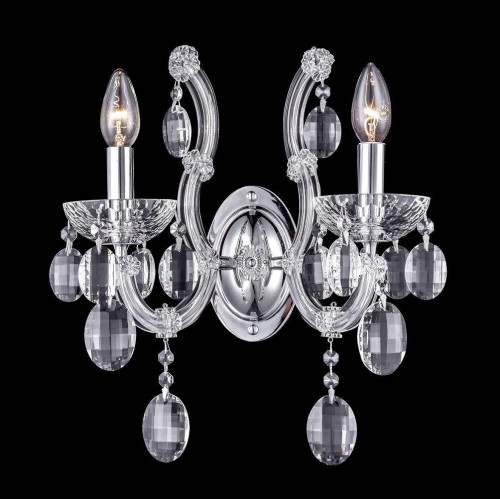 бра crystal lux hollywood ap2 chrome в Королёве
