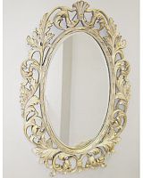 овальное зеркало настенное бежевое гойя artisian ivory в Королёве